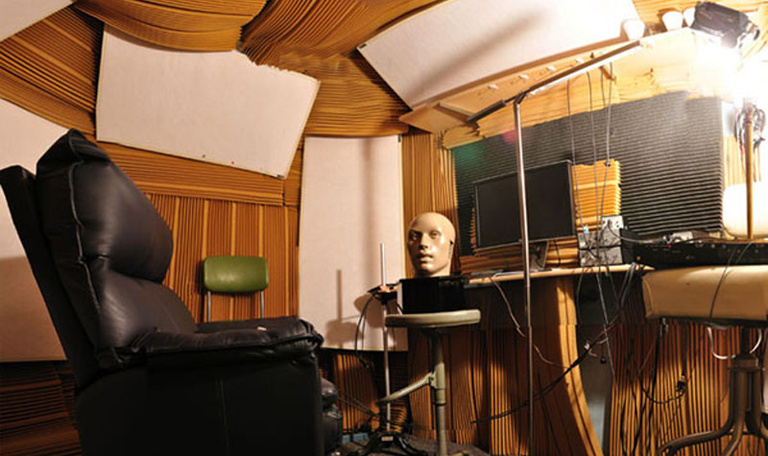 Sound booth in the Auditory Research Lab