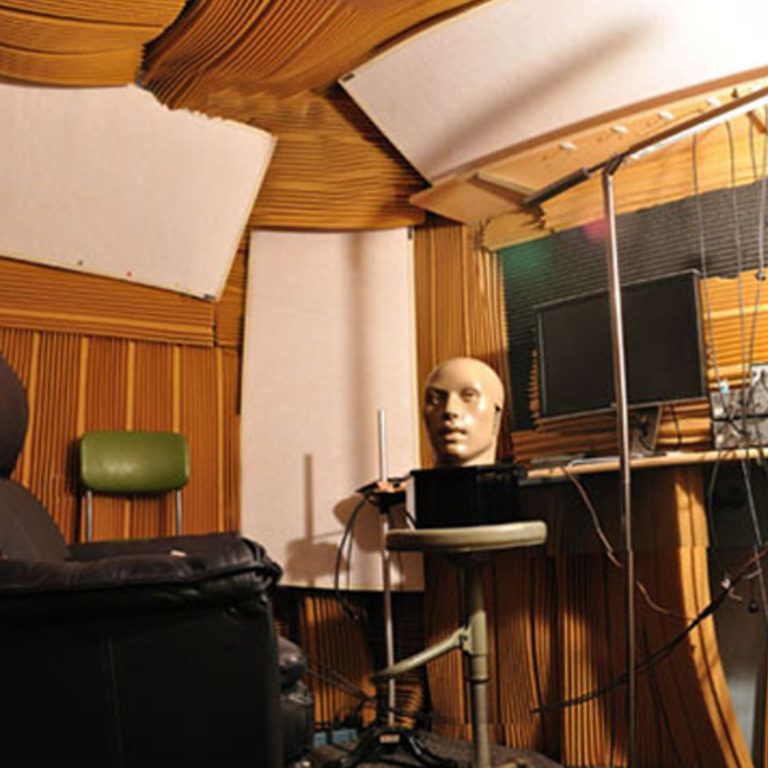 Sound booth in the Auditory Research Lab